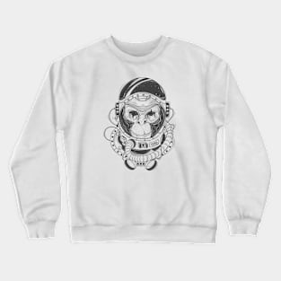 monkey astronaut Crewneck Sweatshirt